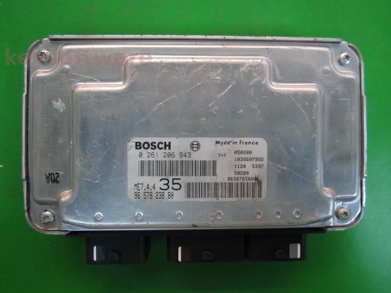 ECU Peugeot 307 1.6 9657823880 0261206943 ME7.4.4