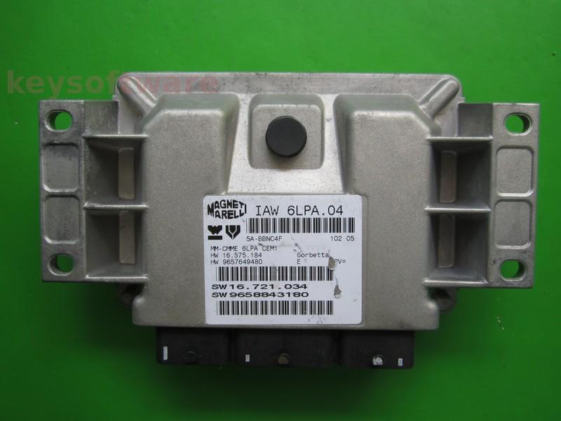 ECU Peugeot 307 2.0 9658843180 IAW 6LPA.04