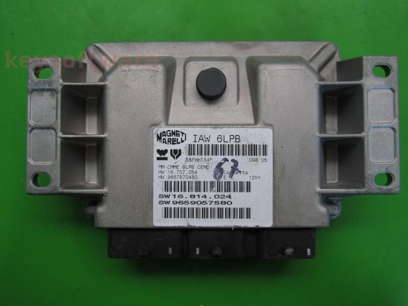 ECU Peugeot 307 2.0 9659057580 IAW 6LPB