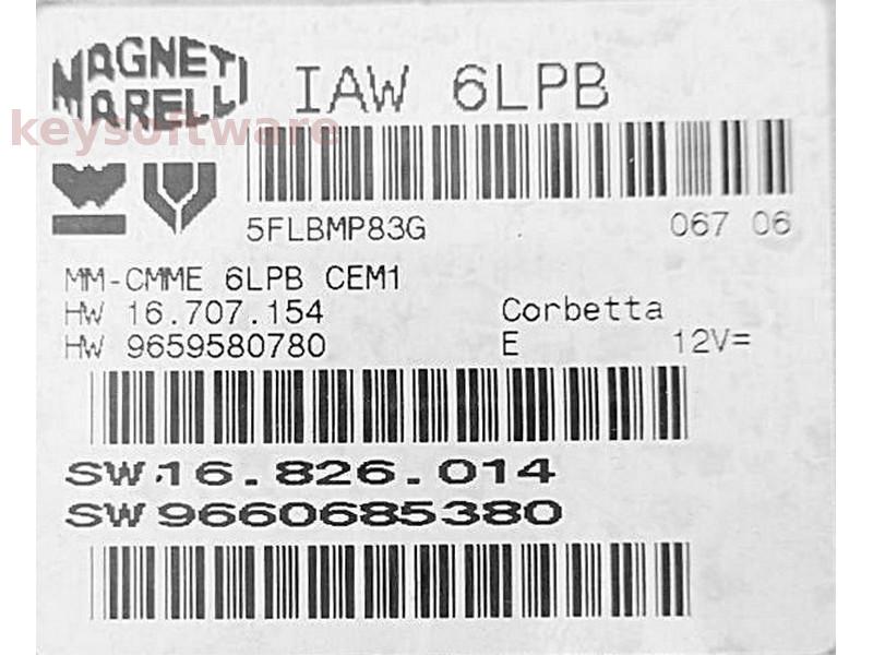 ECU Peugeot 407 2.0 9660685380 IAW 6LPB {