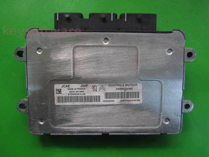 ECU Peugeot 1007 1.4 9660727380 21585639 J34P