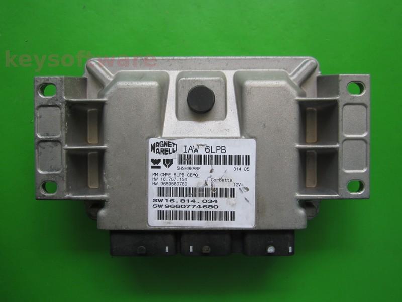 ECU Peugeot 307 2.0 9660774680 IAW 6LPB