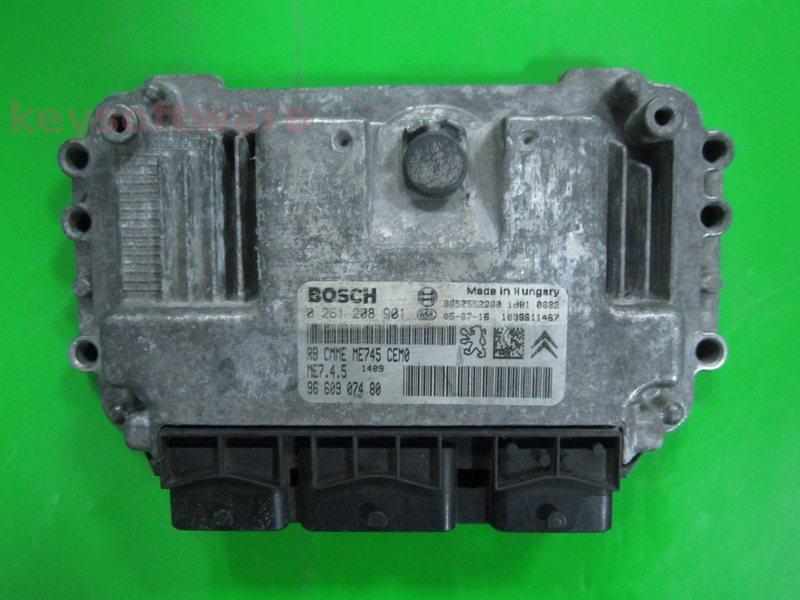 ECU Peugeot 206 1.6 9660907480 0261208901 ME7.4.5