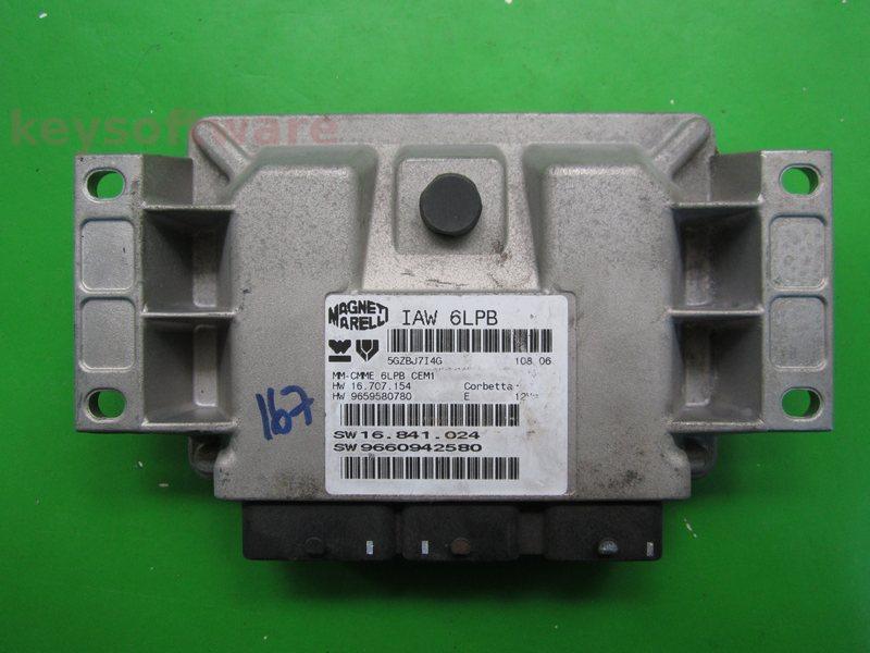 ECU Peugeot 407 2.2 9660942580 IAW 6LPB