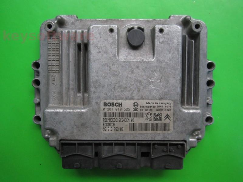 ECU Peugeot 206 1.4HDI 9661376380 0281012525 EDC16C34