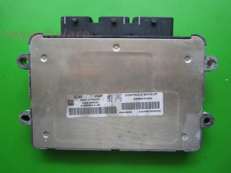 ECU Peugeot 206 1.4 9661474280 21585694 J34P