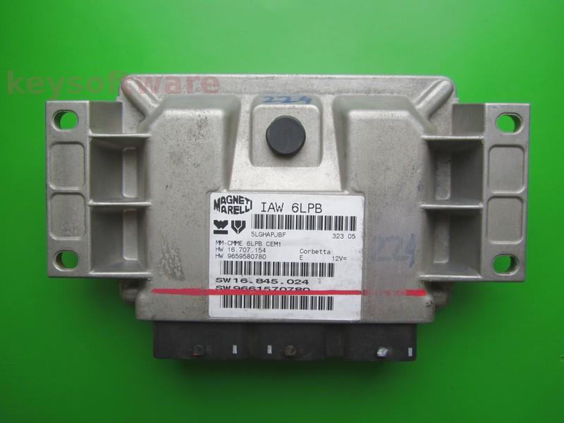ECU Peugeot 407 1.8 9661570780 IAW 6LPB {