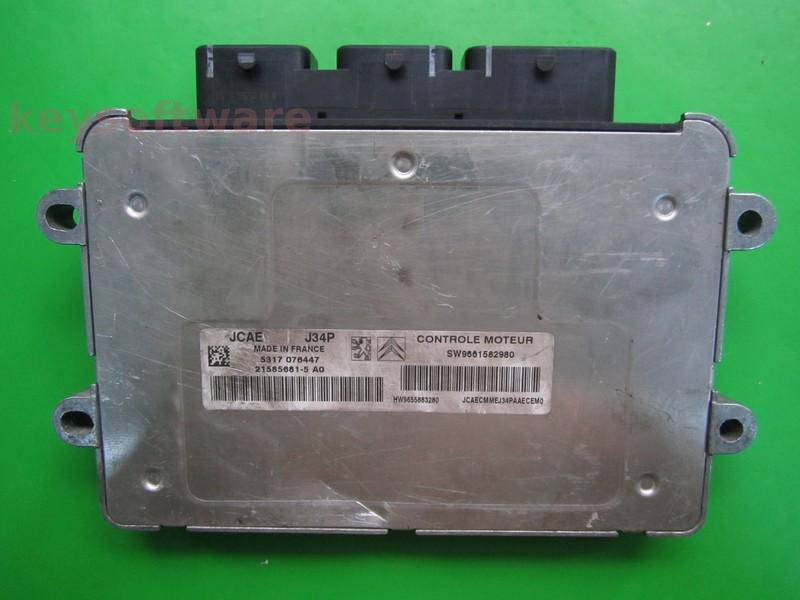 ECU Peugeot 1007 1.4 9661582980 21585681 J34P