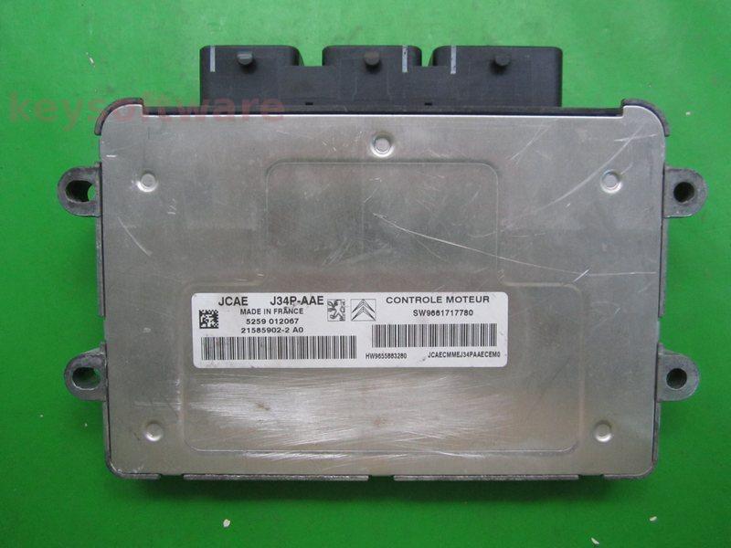 ECU Peugeot 1007 1.4 9661717780 21585902 J34P-AAE