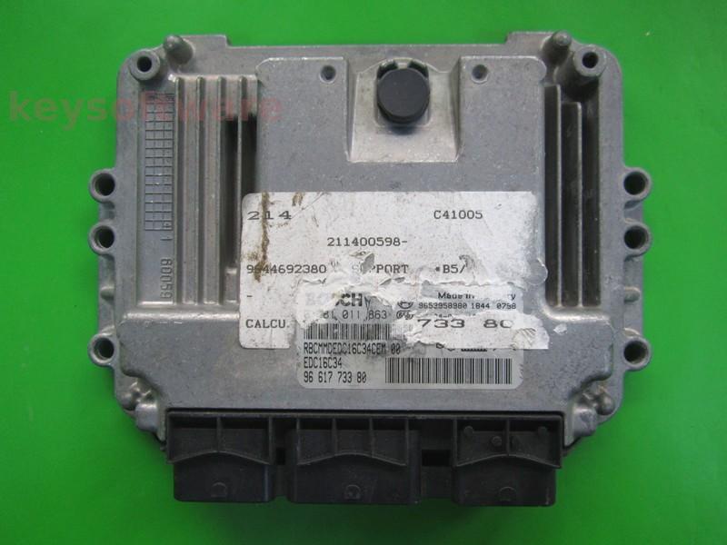 ECU Peugeot 307 1.6HDI 9661773380 0281011863 EDC16C34