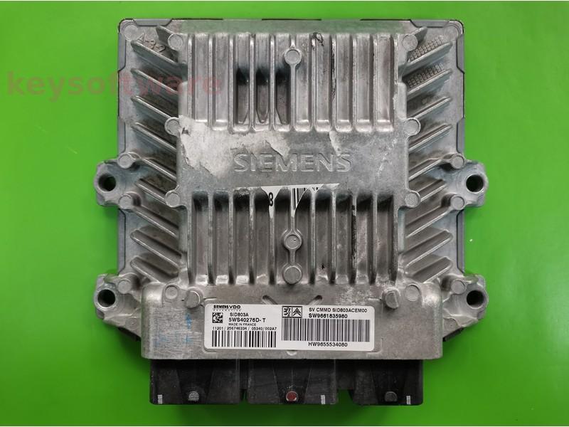 ECU Peugeot 307 2.0HDI 9661835980 5WS40276D-T SID803A