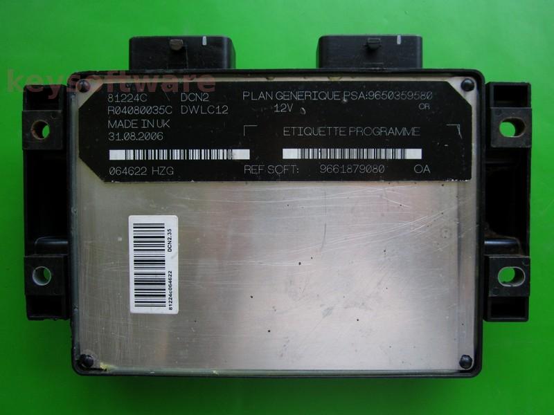 ECU Peugeot Partner 1.9D 9661879080 9650359580 DCN2