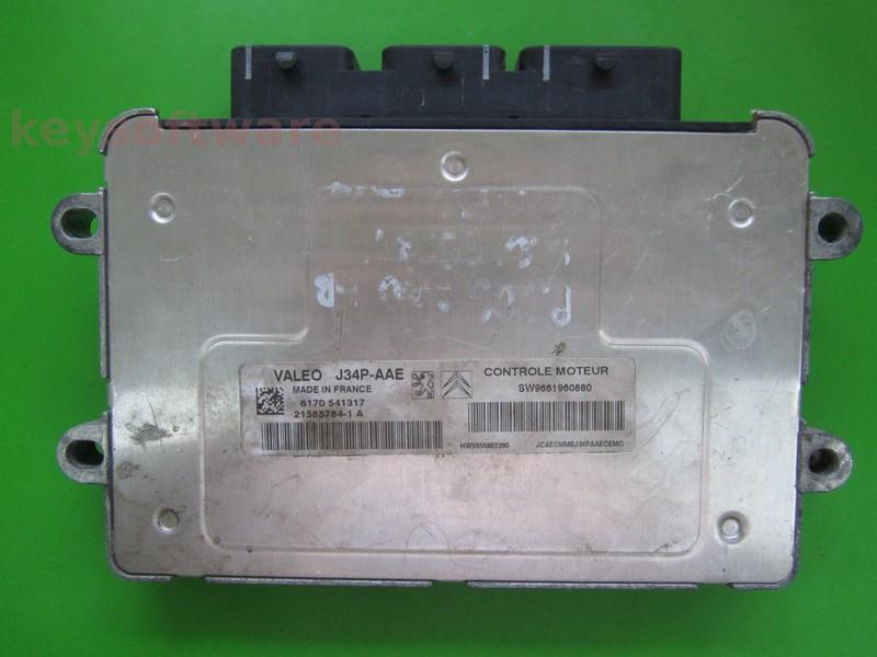 ECU Peugeot 206 1.4 9661960880 21585784 J34P-AAE +
