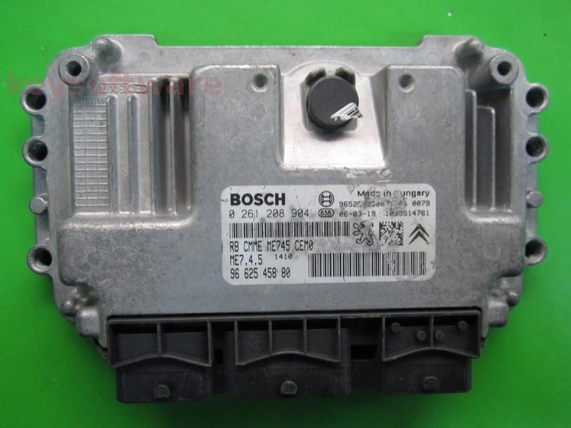 ECU Peugeot 1007 1.6 9662545880 0261208904 ME7.4.5 {