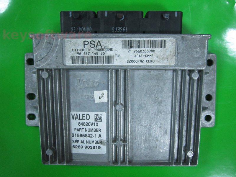 ECU Peugeot 206 1.4 9662714880 21585842 S2000PM2
