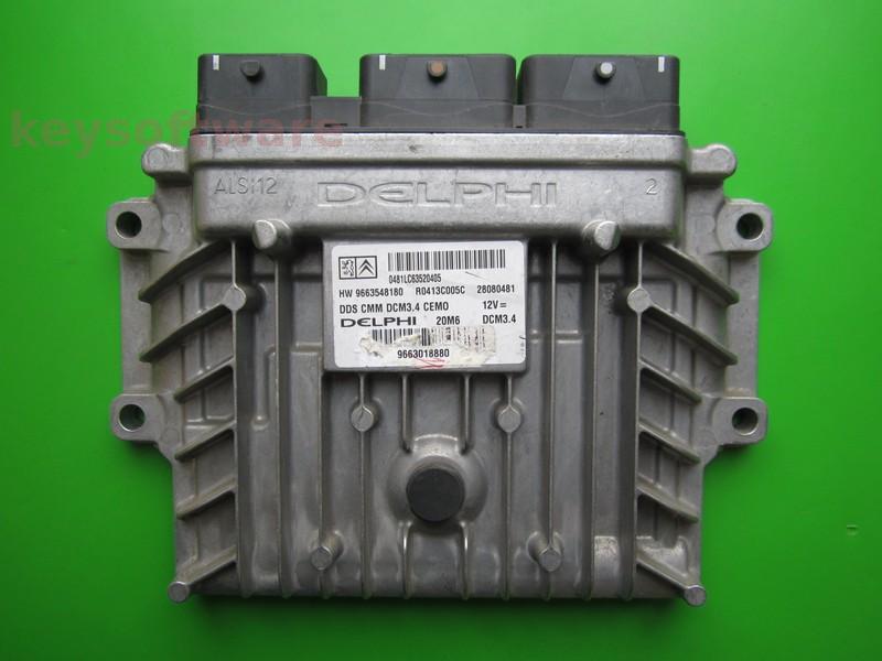 ECU Peugeot 407 2.0HDI 9663018880 28080481 DCM3.4