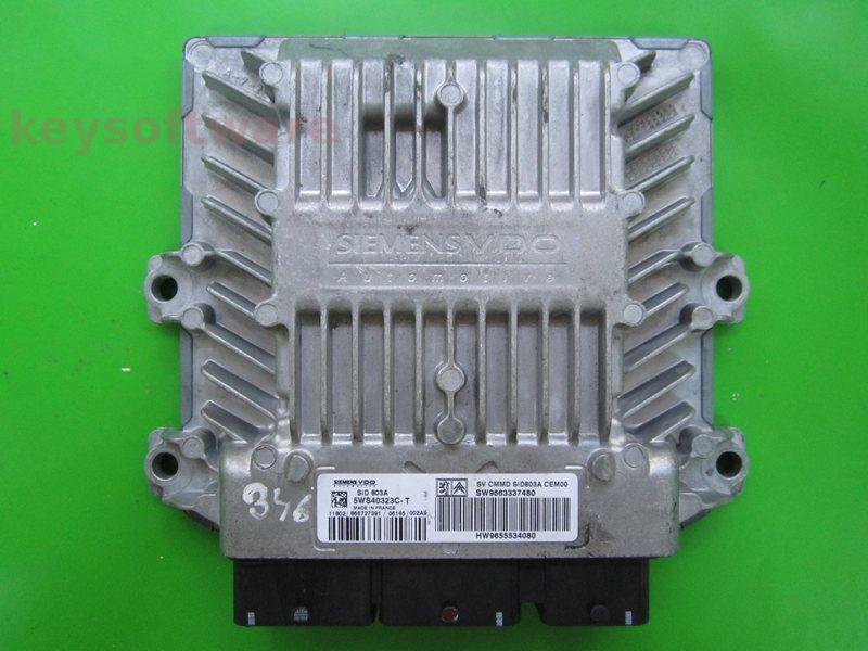 ECU Peugeot 307 2.0HDI 9663337480 5WS40323C-T SID803A