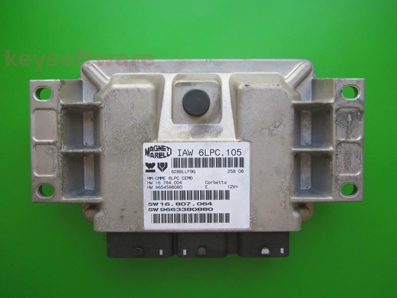 ECU Peugeot 207 1.4 9663380880 IAW 6LPC.105 }