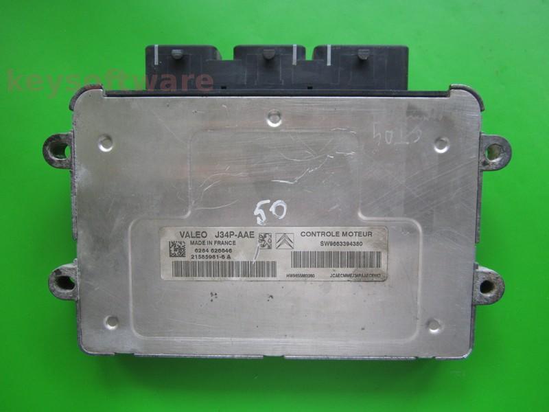 ECU Peugeot 206 1.4 9663394380 21585981 J34P-AAE