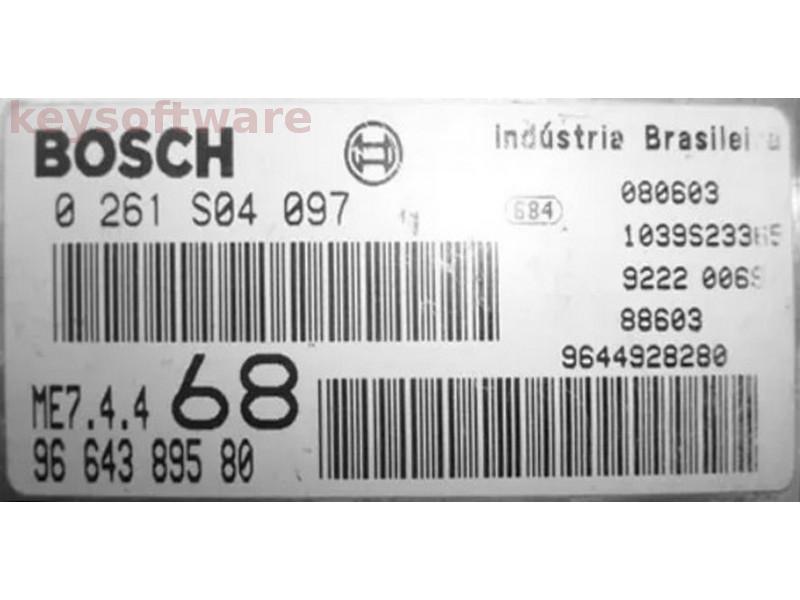 ECU Citroen C3 1.6 9664389580 0261S04097 ME7.4.4 {