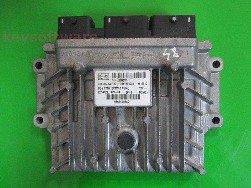 ECU Peugeot 308 2.0HDI 9665448580 28129191 DCM3.4