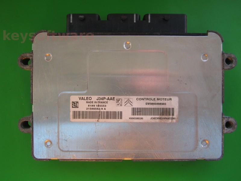 ECU Peugeot 206 1.4 9665666980 21586562 J34P-AAE
