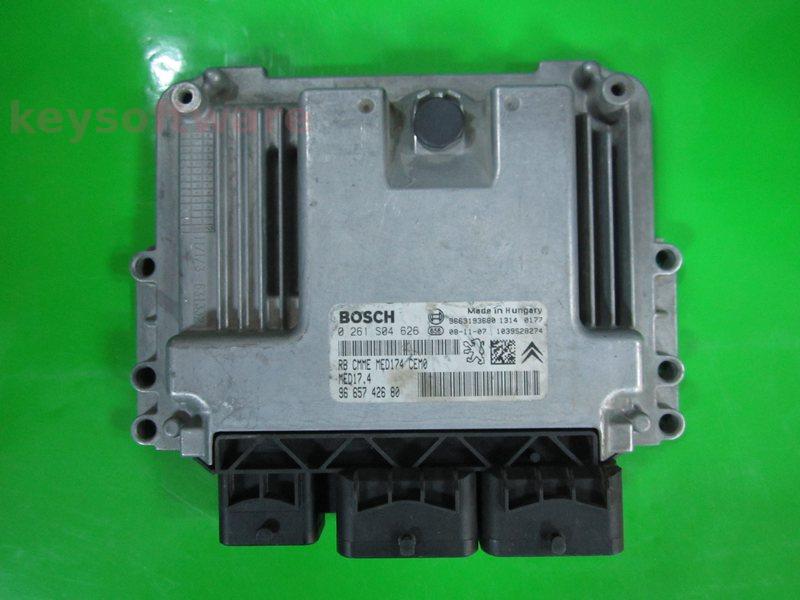 ECU Peugeot 308 1.6 9665742680 0261S04626 MED17.4