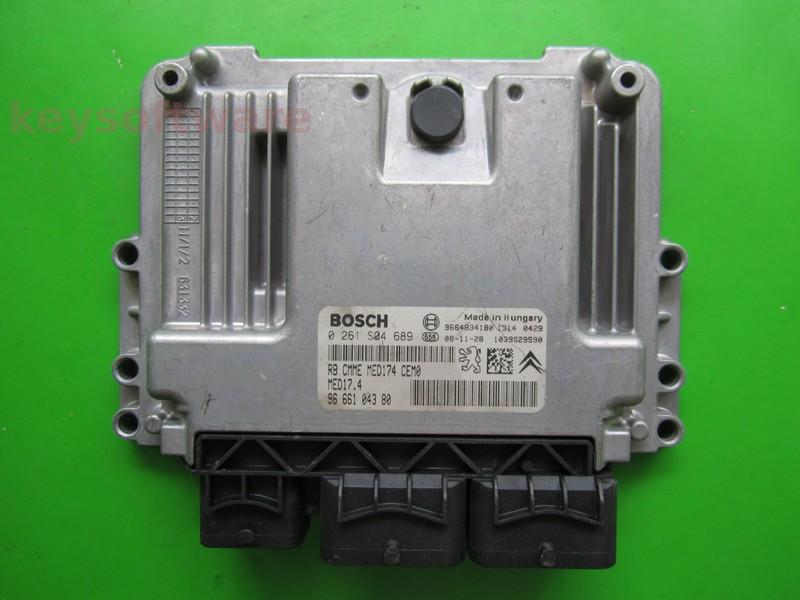 ECU Peugeot 308 1.6 9666104380 0261S04689 MED17.4