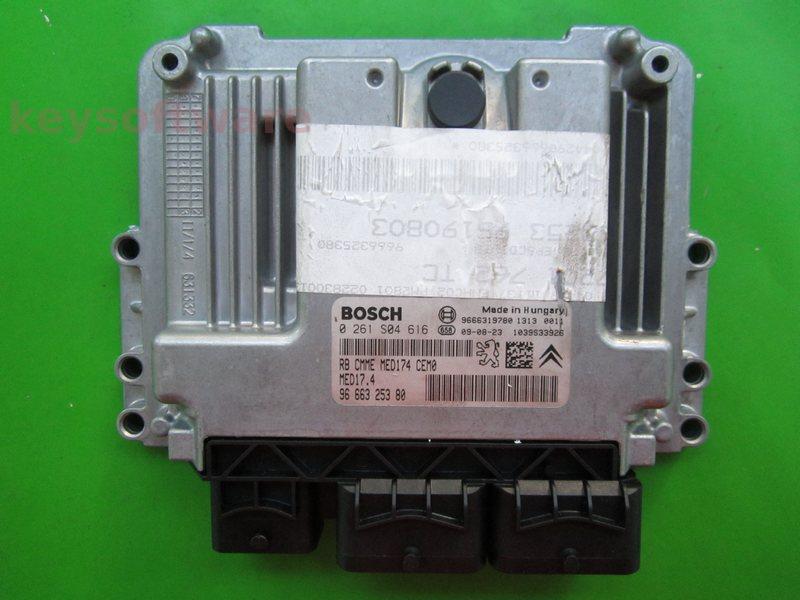 ECU Peugeot 3008 1.6 9666325380 0261S04616 MED17.4