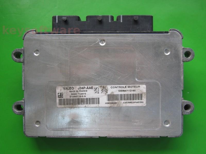 ECU Peugeot 206 1.4 9667112180 21586716 J34P-AAE