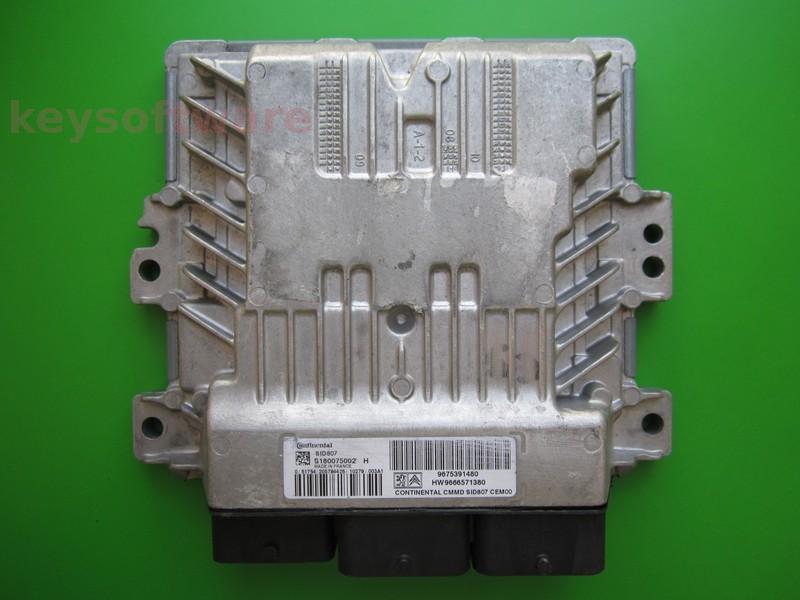 ECU Peugeot 3008 1.6HDI 9675391480 S180075002H SID807