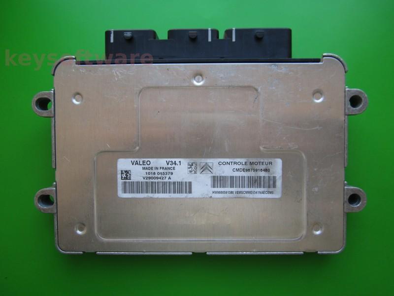 ECU Peugeot 207 1.4 9675916480 V29009427A V34.1