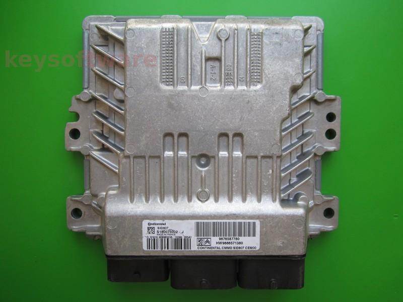 ECU Peugeot 3008 1.6HDI 9676587780 S180075002J SID807