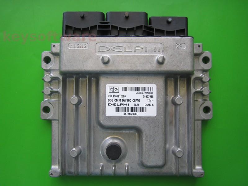 ECU Peugeot 508 2.0HDI 9677563880 28303589 DCM3.5 }