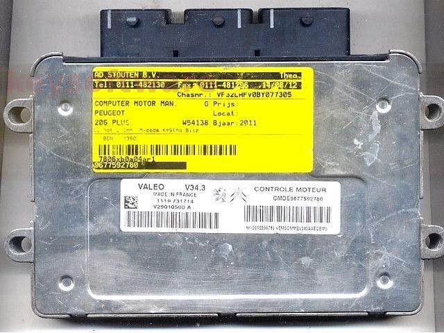 ECU Peugeot 206 1.1 9677592780 V34.3