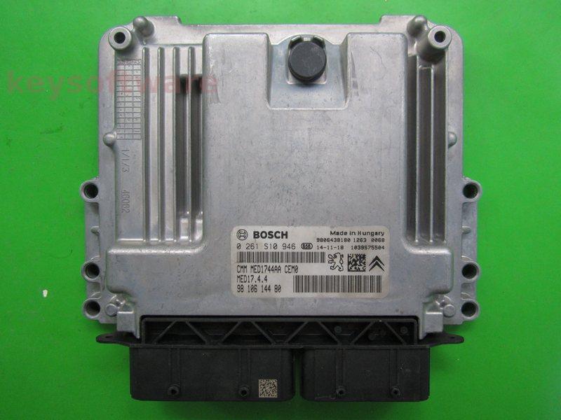 ECU Peugeot 508 1.6 96810614480 0261S10946 MED17.4.4