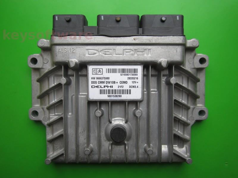 ECU Peugeot 508 2.0HDI 9801538280 28335216 DCM3.4 }