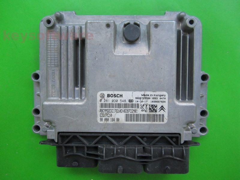ECU Peugeot 208 1.4HDI 9808016480 0281030548 EDC17C10