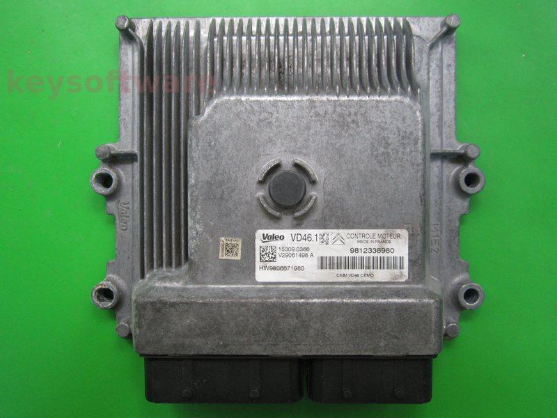 ECU Peugeot 308 1.2 9812338980 VD46.1