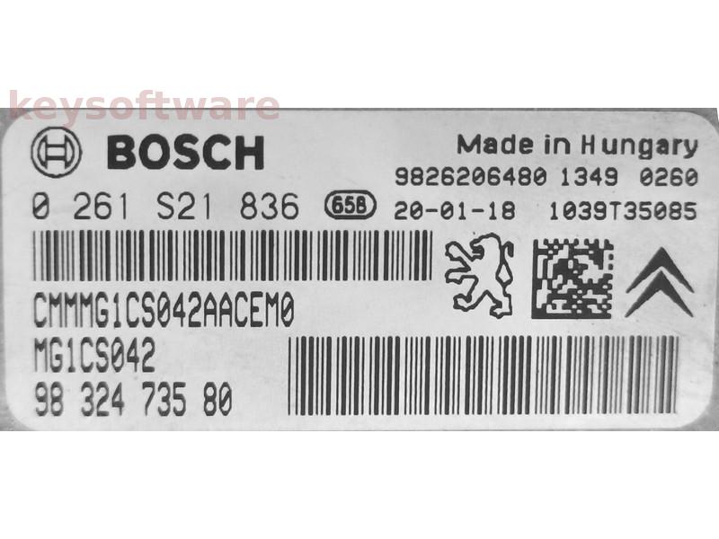 ECU Peugeot 508 9832473580 0261S21836 MG1CS042 {