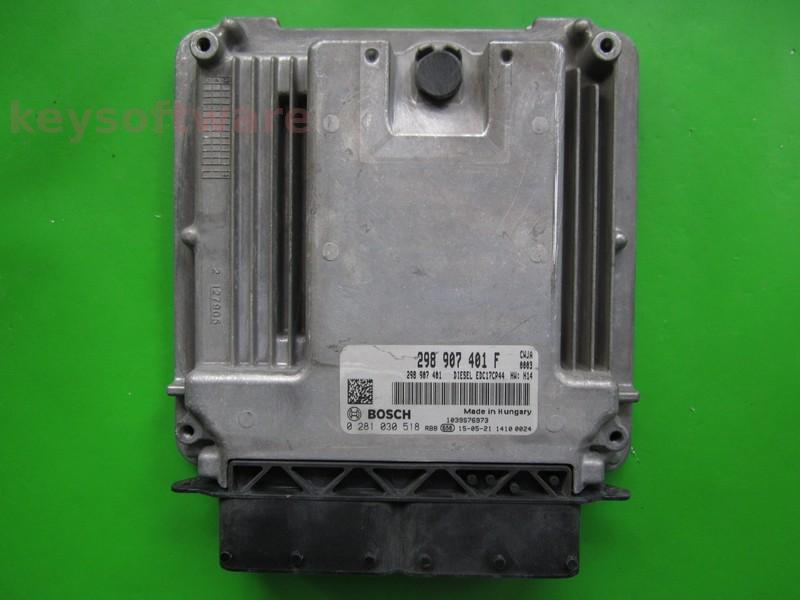 ECU Porsche Panamera 3.0TDI 298907401F 0281030518 EDC17CP44 CWJA