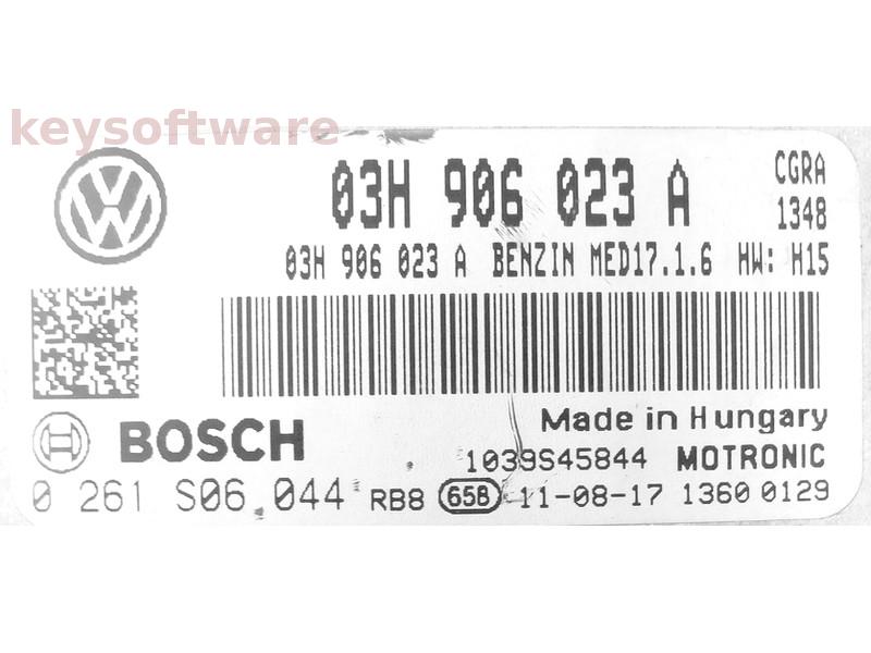 ECU Porsche Cayenne 3.6 03H906023A 0261S06044 MED17.1.6 CGRA H15