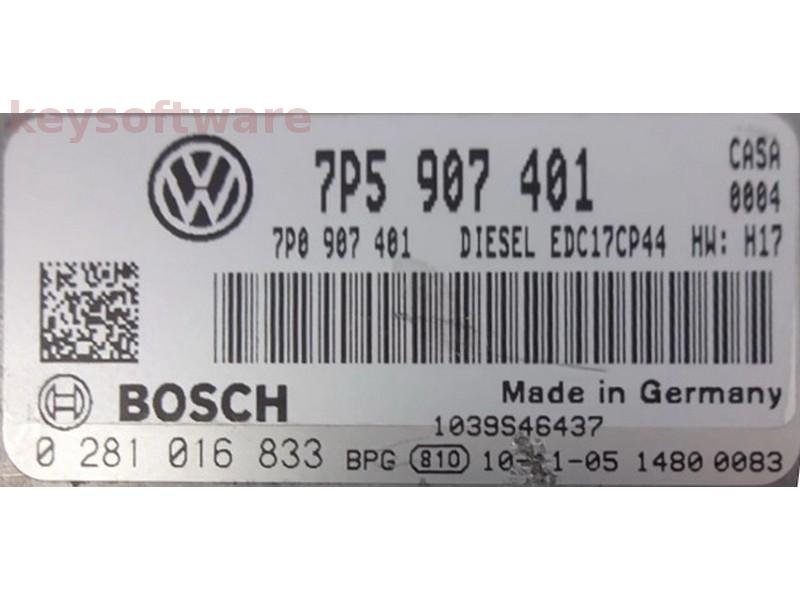 ECU Porsche Cayenne 3.0TDI 7P5907401 0281016833 EDC17CP44 H17 {