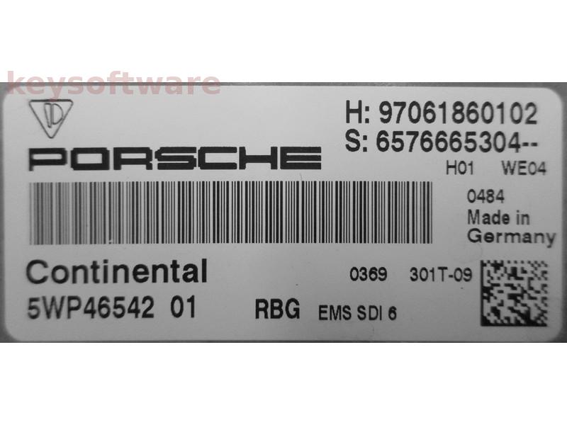 ECU Porsche Panamera 4.8 97061860102 5WP46542 EMS SDI6