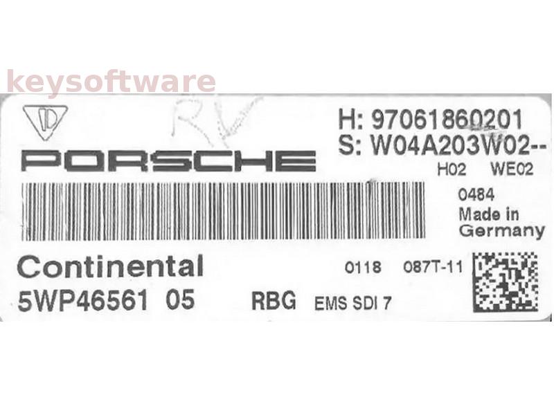 ECU Porsche Panamera 3.6 97061860201 5WP46561 EMS SDI7 {