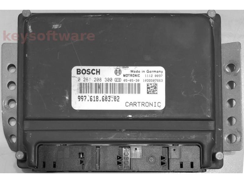 ECU Porsche Cayman 3.4 99761860302 0261208300 ME7.8 {