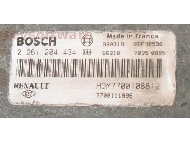 ECU Renault Espace 3.0 7700111995 0261204434 MP7.0 {