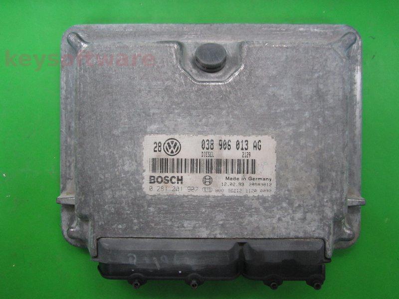 ECU VW Golf 1.9SDI 038906013AG 0281001902 EDC15V AQM
