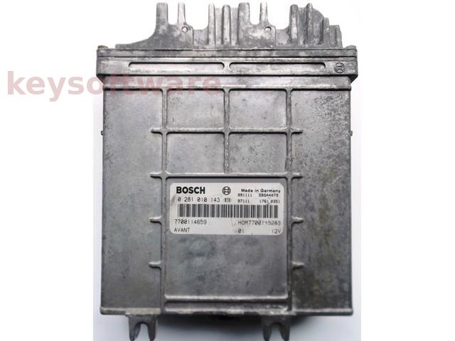 ECU Renault Espace 1.9DTI 7700114659 0281010143 MSA15.5 {