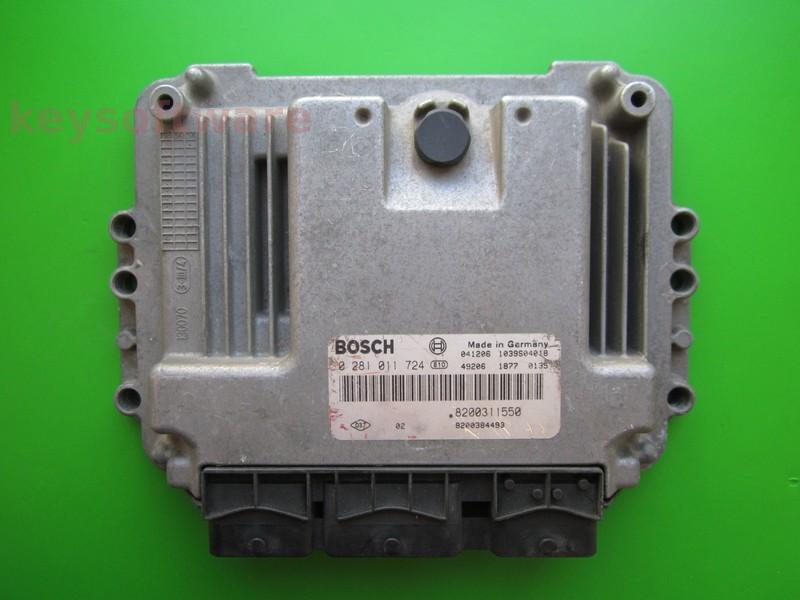 ECU Renault Espace 2.2DCI 8200384493 0281011724 EDC15C13 }